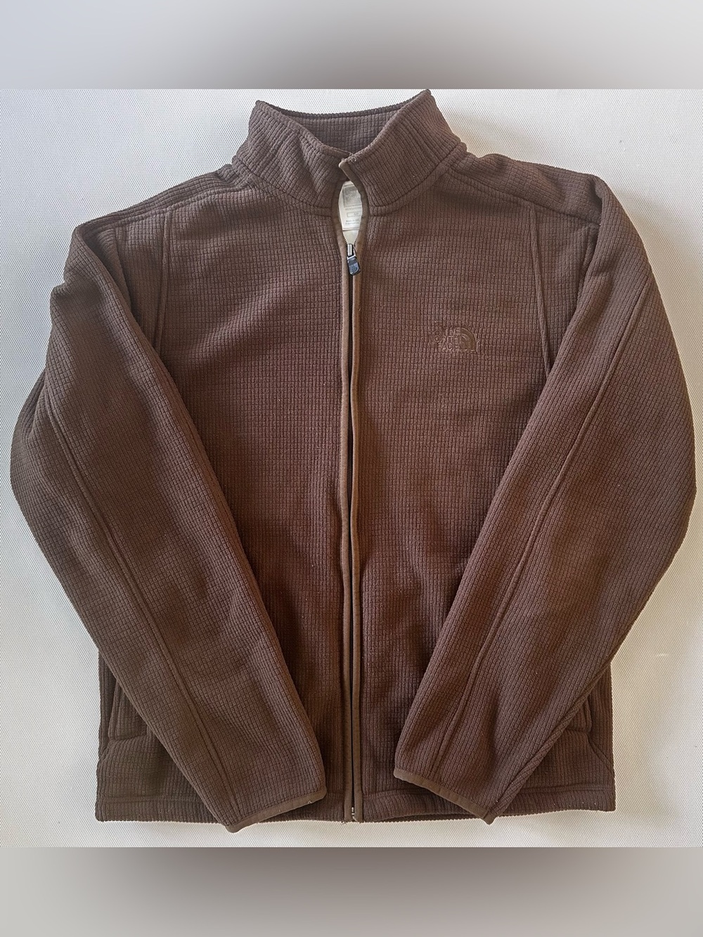 The North Face Full Zip Fleece Jacket Men’s Small Brown